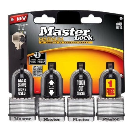 Master Lock 4PK134Lam LS Padlock M1XQLFCCSEN